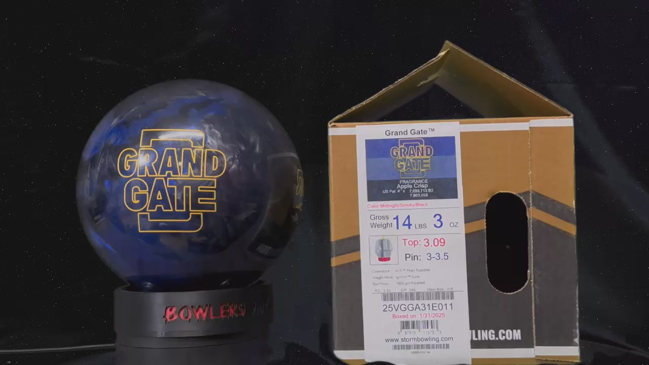 Storm Grand Gate 14 lbs - Bowlers Asylum - World Elite Bowling - SRGBBFS - Storm Bowling - Roto Grip Bowling - 900 Global Bowling - Motiv Bowling - Track Bowling - Brunswick Bowling - Radical Bowling - Ebonite Bowling - DV8 Bowling - Columbia 300 Bowling - Hammer Bowling
