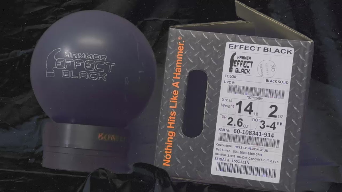 Hammer Effect Black 14 lbs - Bowlers Asylum - World Elite Bowling - SRGBBFS - Storm Bowling - Roto Grip Bowling - 900 Global Bowling - Motiv Bowling - Track Bowling - Brunswick Bowling - Radical Bowling - Ebonite Bowling - DV8 Bowling - Columbia 300 Bowling - Hammer Bowling