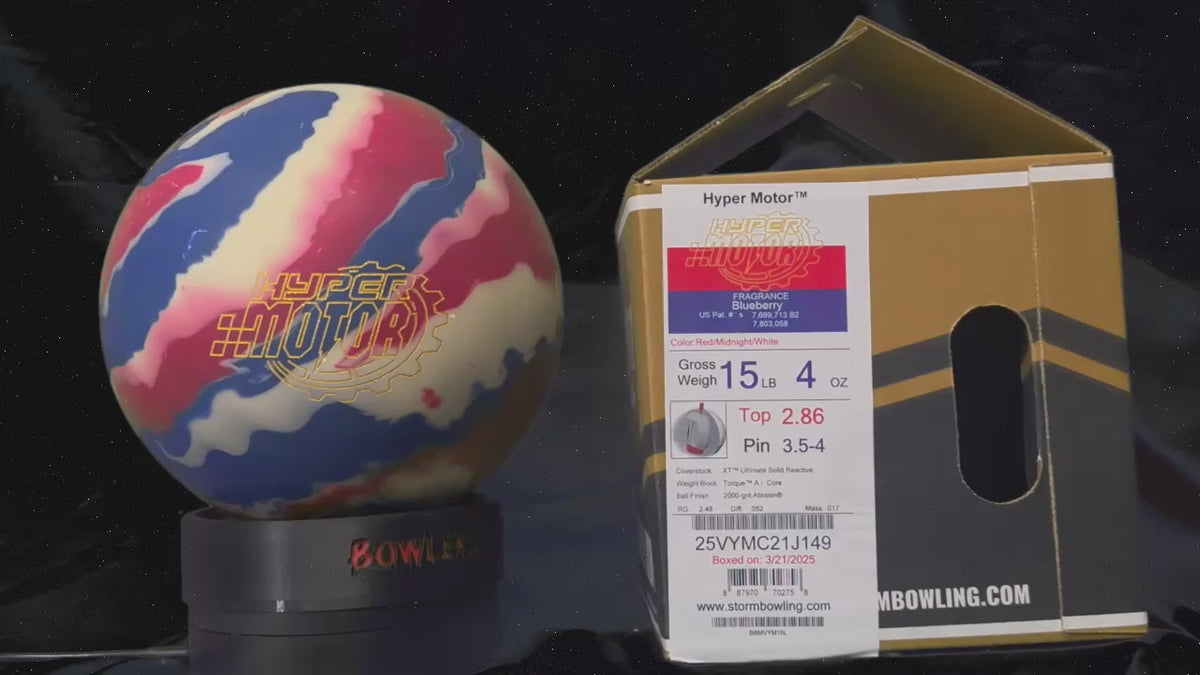 Storm Hyper Motor 15 lbs - Bowlers Asylum - World Elite Bowling - SRGBBFS - Storm Bowling - Roto Grip Bowling - 900 Global Bowling - Motiv Bowling - Track Bowling - Brunswick Bowling - Radical Bowling - Ebonite Bowling - DV8 Bowling - Columbia 300 Bowling - Hammer Bowling