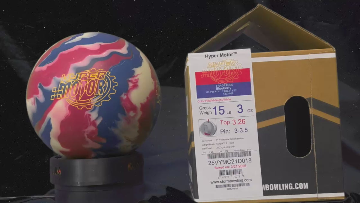 Storm Hyper Motor 15 lbs - Bowlers Asylum - World Elite Bowling - SRGBBFS - Storm Bowling - Roto Grip Bowling - 900 Global Bowling - Motiv Bowling - Track Bowling - Brunswick Bowling - Radical Bowling - Ebonite Bowling - DV8 Bowling - Columbia 300 Bowling - Hammer Bowling