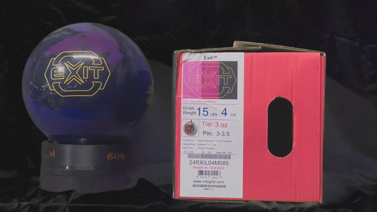 Roto Grip Exit 15 lbs - Bowlers Asylum - World Elite Bowling - SRGBBFS - Storm Bowling - Roto Grip Bowling - 900 Global Bowling - Motiv Bowling - Track Bowling - Brunswick Bowling - Radical Bowling - Ebonite Bowling - DV8 Bowling - Columbia 300 Bowling - Hammer Bowling