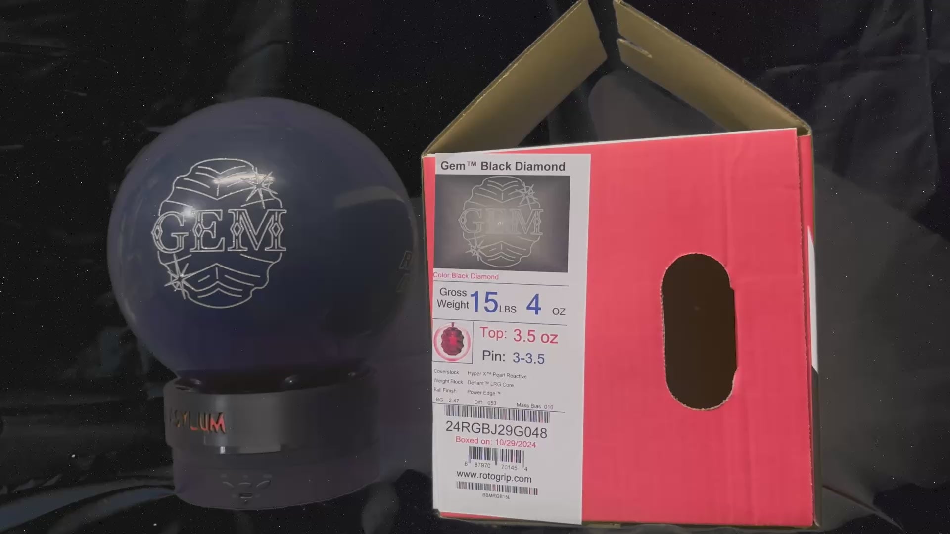 公式サイト - ハイブランドの新作が続々登場 Roto Grip Asylum Bowlers – lbs 15 Diamond Black Gem ボール