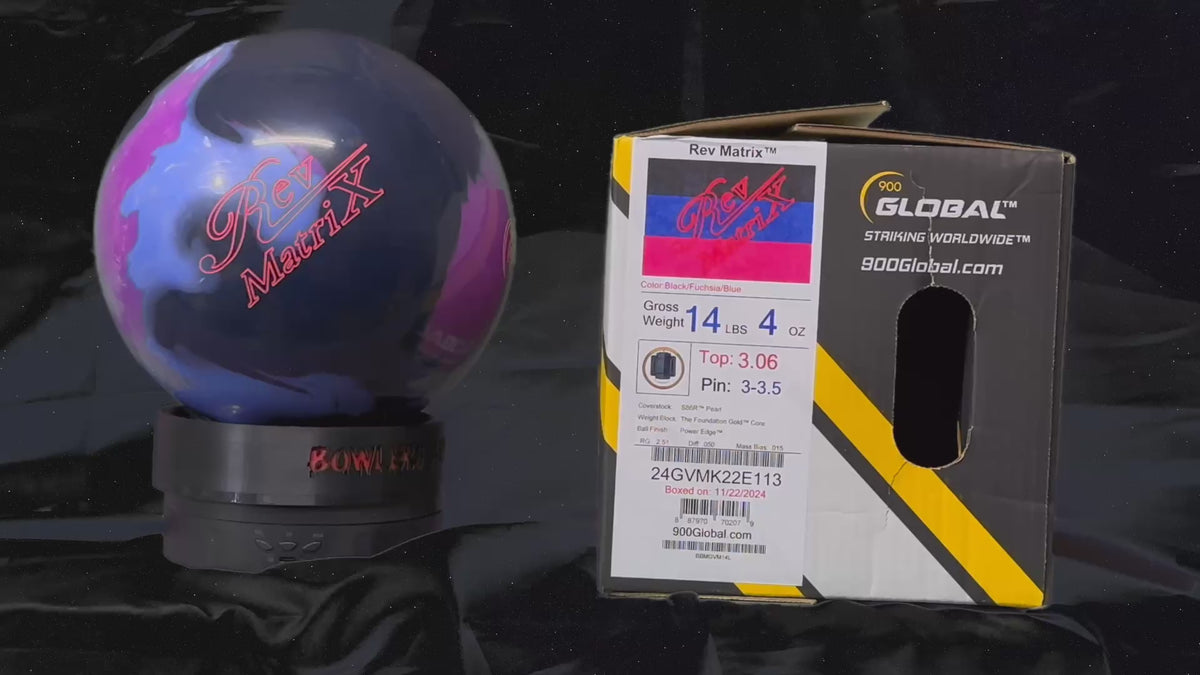 900 Global Rev Matrix 14 lbs - Bowlers Asylum - World Elite Bowling - SRGBBFS - Storm Bowling - Roto Grip Bowling - 900 Global Bowling - Motiv Bowling - Track Bowling - Brunswick Bowling - Radical Bowling - Ebonite Bowling - DV8 Bowling - Columbia 300 Bowling - Hammer Bowling