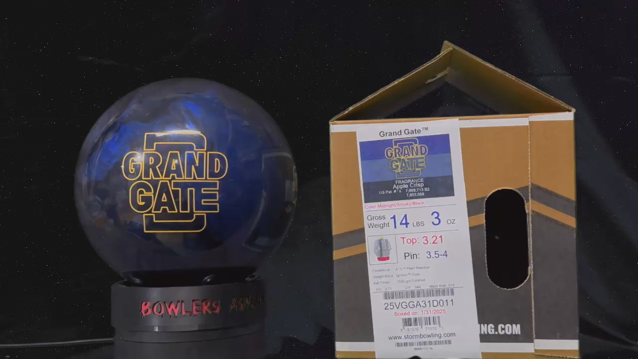 Storm Grand Gate 14 lbs - Bowlers Asylum - World Elite Bowling - SRGBBFS - Storm Bowling - Roto Grip Bowling - 900 Global Bowling - Motiv Bowling - Track Bowling - Brunswick Bowling - Radical Bowling - Ebonite Bowling - DV8 Bowling - Columbia 300 Bowling - Hammer Bowling