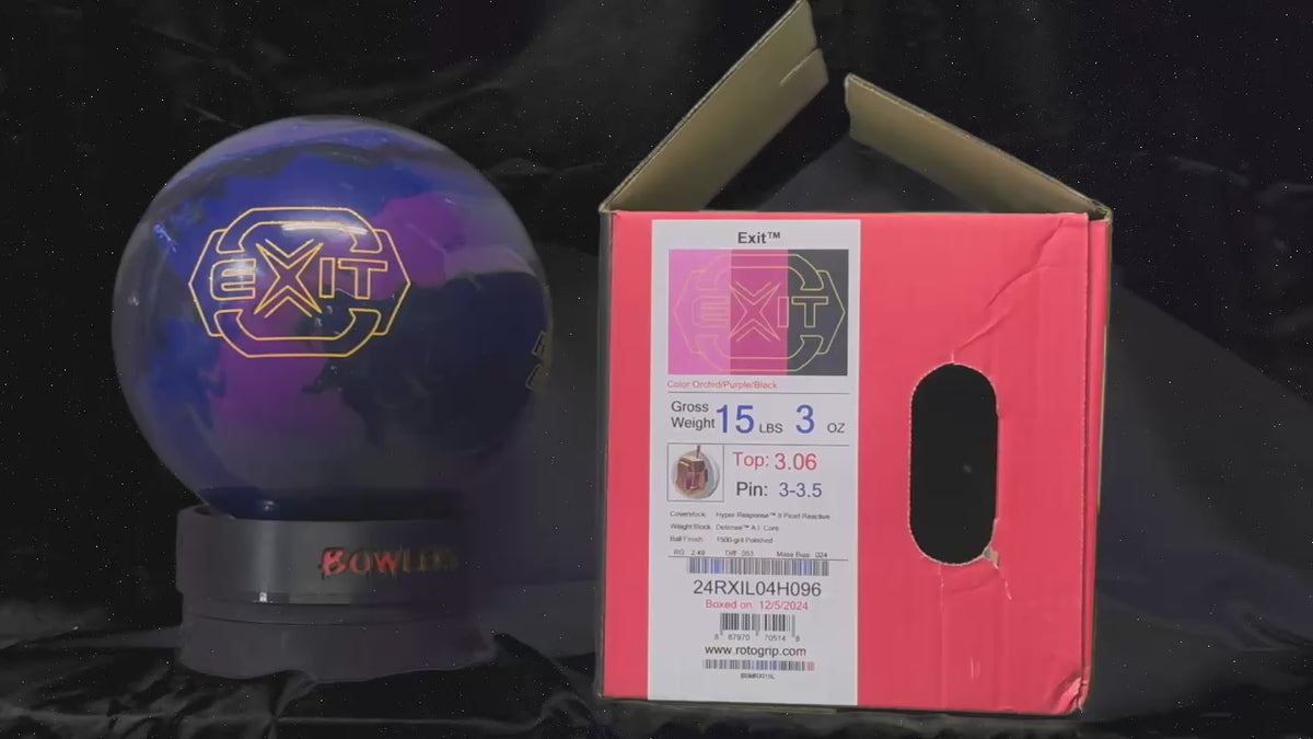 Roto Grip Exit 15 lbs - Bowlers Asylum - World Elite Bowling - SRGBBFS - Storm Bowling - Roto Grip Bowling - 900 Global Bowling - Motiv Bowling - Track Bowling - Brunswick Bowling - Radical Bowling - Ebonite Bowling - DV8 Bowling - Columbia 300 Bowling - Hammer Bowling