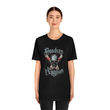 Load image into Gallery viewer, Unisex Jersey Short Sleeve Tee - Bowlers Asylum - World Elite Bowling - SRGBBFS - Storm Bowling - Roto Grip Bowling - 900 Global Bowling - Motiv Bowling - Track Bowling - Brunswick Bowling - Radical Bowling - Ebonite Bowling - DV8 Bowling - Columbia 300 Bowling - Hammer Bowling
