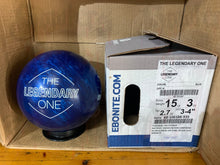 Load image into Gallery viewer, Ebonite The Legendary One 15 lbs - Bowlers Asylum - World Elite Bowling - SRGBBFS - Storm Bowling - Roto Grip Bowling - 900 Global Bowling - Motiv Bowling - Track Bowling - Brunswick Bowling - Radical Bowling - Ebonite Bowling - DV8 Bowling - Columbia 300 Bowling - Hammer Bowling
