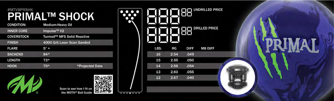 ボウリングボール Motiv プライマルショック 15p ボウリング プライマルショック(15ポンド) Amazon.co.jp: Moxy