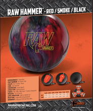 Load image into Gallery viewer, Hammer Raw Red/Smoke/Black - Bowlers Asylum - SRGBBFS
