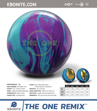Load image into Gallery viewer, Ebonite The One Remix - Bowlers Asylum - World Elite Bowling - SRGBBFS - Storm Bowling - Roto Grip Bowling - 900 Global Bowling - Motiv Bowling - Track Bowling - Brunswick Bowling - Radical Bowling - Ebonite Bowling - DV8 Bowling - Columbia 300 Bowling - Hammer Bowling
